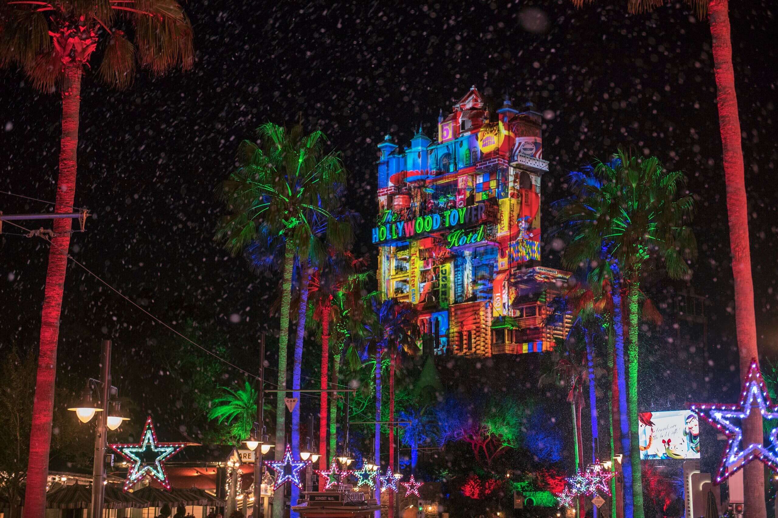 Hollywood Studios lit up for the holidays